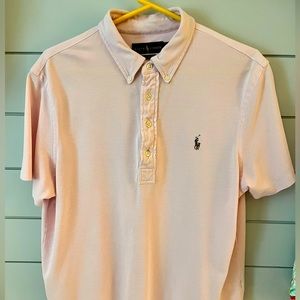 Ralph Lauren Polo Knit Oxford - Light Pink. Men’s Large.